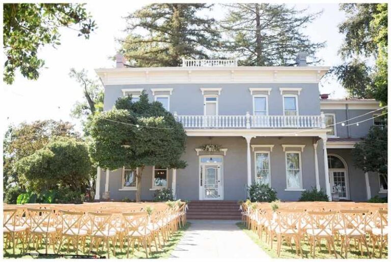 wedding setup at Glenwood Farmhouse