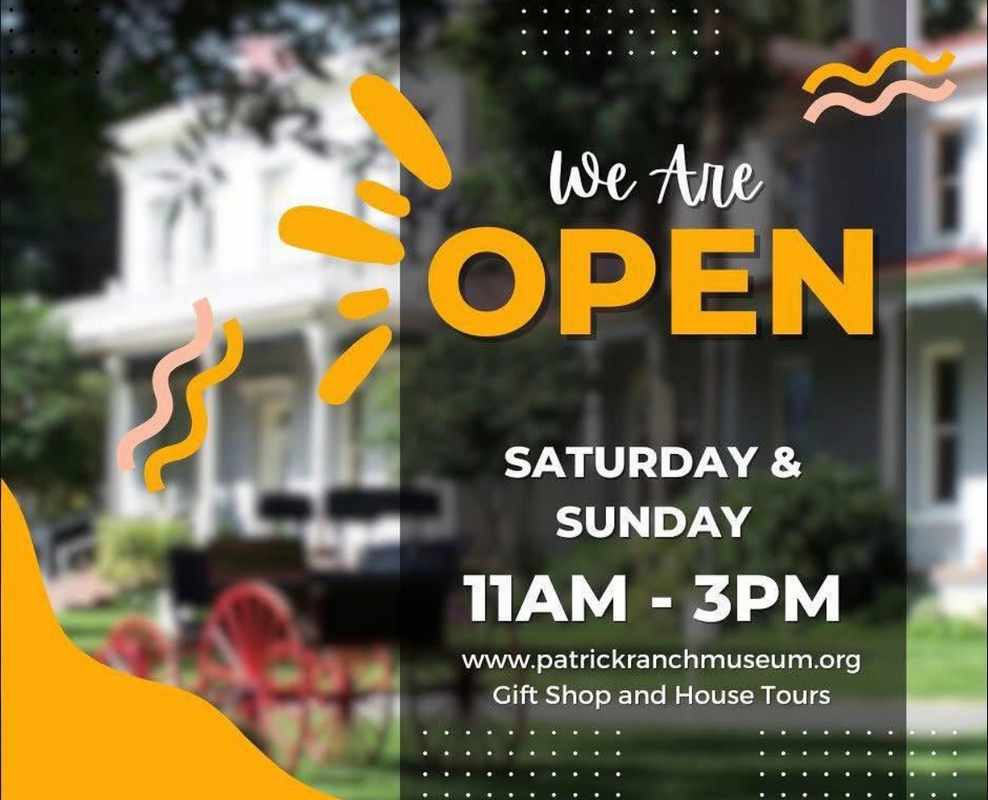 Open Saturdays & Sundays 11am-3pm